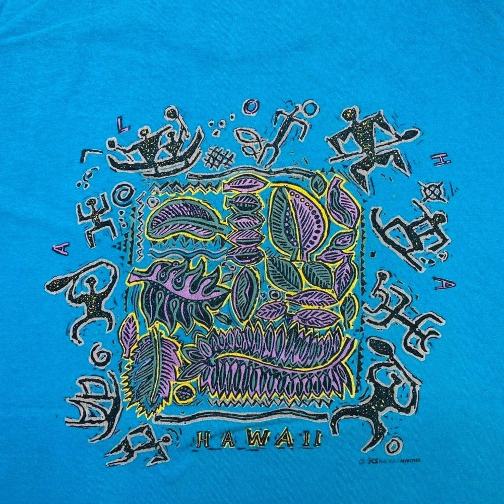 Vintage 90s Hawaii‎ canoe shirt